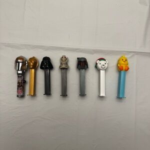 Star Wars Pez Dispensers Lot Of 4 Plus 3misc. Pez/candy Dispensers